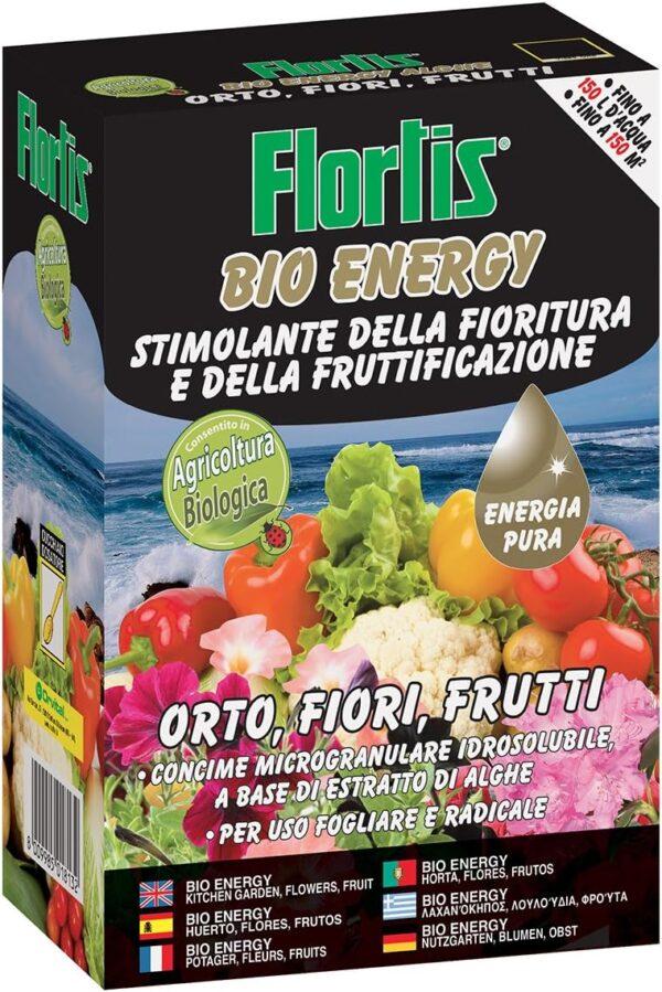 Flortis Concime Organico Azotato Bio Energy Stimolante, 100 g