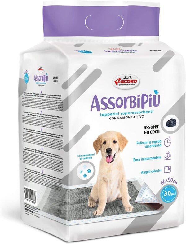 Record Assorbipiù traverse cani usa e getta per cani unisex. Extra assorbenza. Tappetini igienici per cani 60x90cm. Confezione 30 pezzi