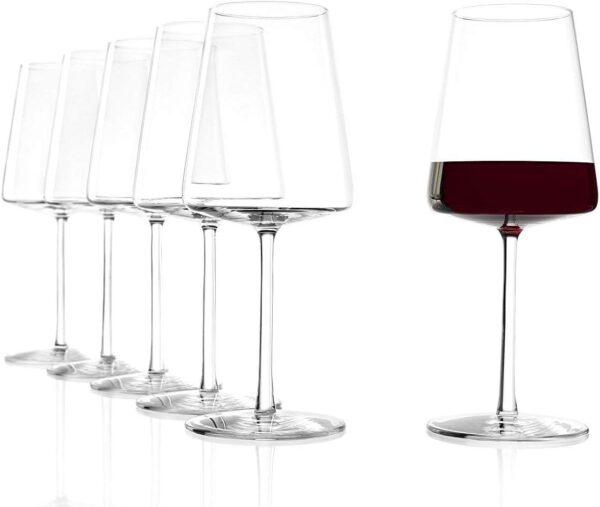 Stölzle Lausitz Power Set di 6 Bicchieri da Vino Rosso, Lavabili in lavastoviglie, in Cristallo al Piombo, Eleganti e infrangibili