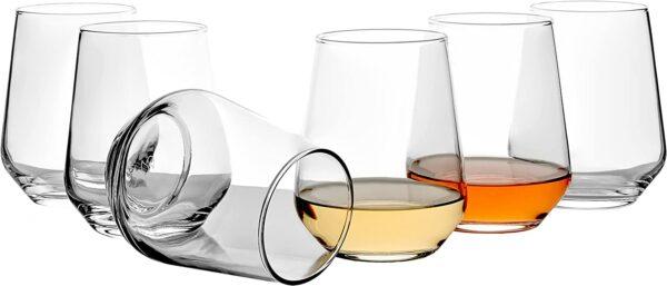 Pasabahce Allegra set di 6 bicchieri per vino, succo, acqua, whisky, 425 ml